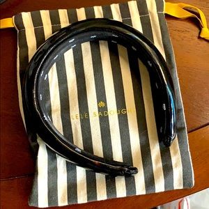 Lele Sadoughi padded patent leather headband